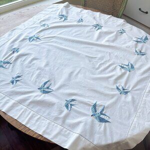 Vintage Bluebird of Happiness Tablecloth